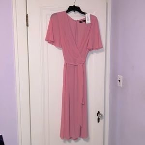 Lauren Ralph Lauren dress size 8 soft hot pink. With tags